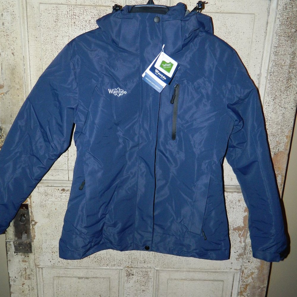 Women's 3 in 1 Waterproof Ski Jacket Windproof Winter Snow Coat Size S (OO-6)